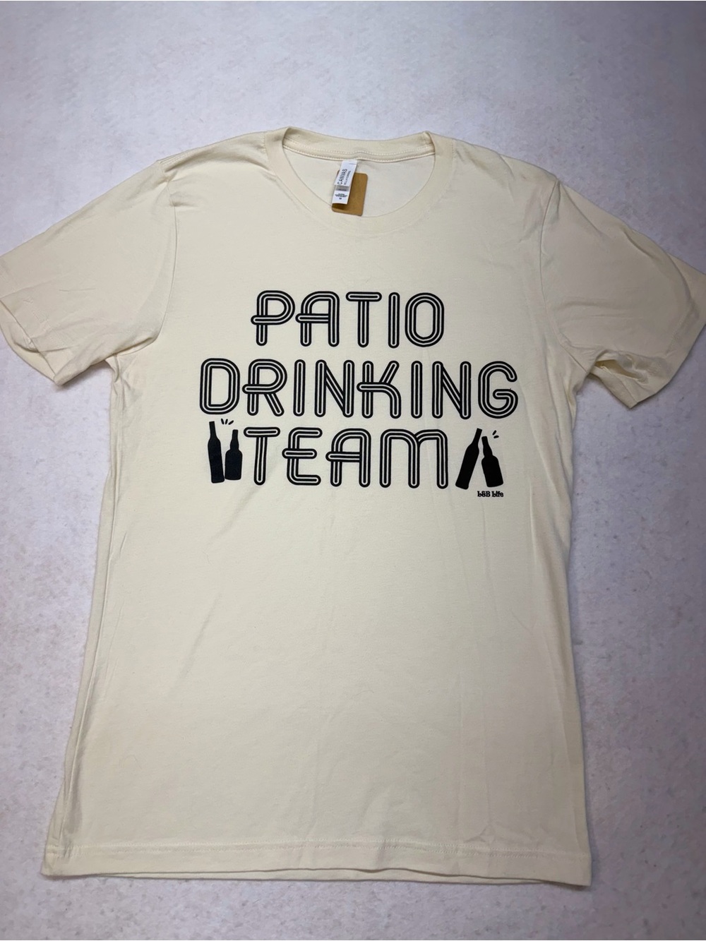 Bella Canvas Patio Drinking Team Tee - Cream
